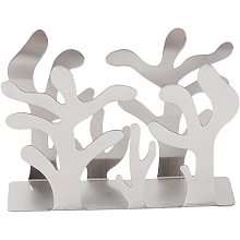 GORGECRAFT Stainless Steel Napkin Holder Freestanding Paper Napkin Organizer Tissue Dispenser Tree Shaped Metal Stand for Kitchen Countertops Dining Table Picnic Indoor Outdoor Use