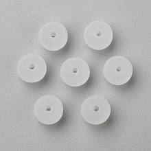 Honeyhandy Transparent Acrylic Ball Beads, Frosted Style, Round, Clear, 12mm, Hole: 2mm, about 520pcs/500g