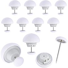 GORGECRAFT 8PCS Duvet Cover Clips Insert Holder for Comforter Inside White Button Fasteners Keeps from Shifting Comforter Pins, Curtain or Drape Pins, or to Secure Upholstery