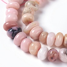 Honeyhandy Natural Pink Opal Beads Strands, Nuggets, 8~12x6~9mm, Hole: 1mm, about 63pcs/strand, 15.7 inch(40cm)