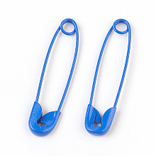 Arricraft Iron Safety Pins, Royal Blue, 30x7x2mm, Pin: 0.7mm