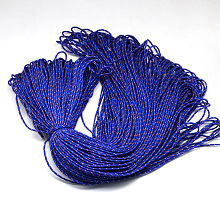 Honeyhandy Polyester & Spandex Cord Ropes, 1 Inner Core, Blue, 2mm, about 109.36 yards(100m)/bundle