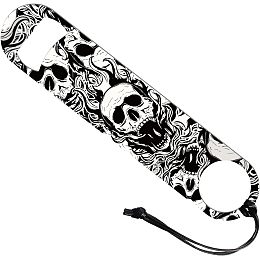 GLOBLELAND Human Skeleton Art Stainless Steel Bottle Opener with PU Cord Beer Bottle Opener Flat Bottle Opener Heavy Duty Bar Funny Bartender Opener for Home Kitchen Bar Restaurant, 7inch