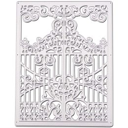 Pandahall Elite 1 pc Metal Cutting Dies Stencils, Door Shape Carbon Steel Scrapbooking Dies Cuts Scrapbooking Die Cuts Stencils Template Embossing for DIY Card Making