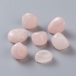 Honeyhandy Natural Rose Quartz Beads, No Hole/Undrilled, Nuggets, 20~30x15~28mm