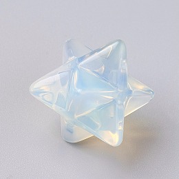 Honeyhandy Opalite Beads, No Hole/Undrilled, Merkaba Star, 28x23.5x17.5mm