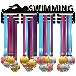 CREATCABIN Medal Holder Sport Swimming Swimmer Medals Display Over 60 Medals