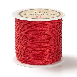 Honeyhandy 50 Yards Nylon Chinese Knot Cord, Nylon Jewelry Cord for Jewelry Making, Red, 0.8mm