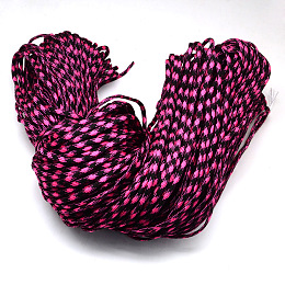 Honeyhandy 7 Inner Cores Polyester & Spandex Cord Ropes, for Rope Bracelets Making, Deep Pink, 4mm, about 109.36 yards(100m)/bundle, 420~500g/bundle