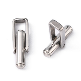 304 Stainless Steel Cuffinks, 23x6mm