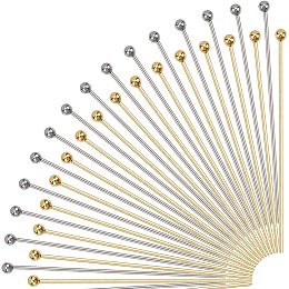  IWOWHERO 100pcs Ball Needle Jewelry Findings for Making Jewelry  Earring Head Pin Earring Findings for Jewelry Making Sewing Pin for Fabric  Quilling Tool Gild Stainless Steel 14k Metal : Arts, Crafts