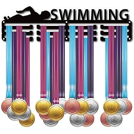 CREATCABIN Medal Holder Sport Swimming Swimmer Medals Display Over 60 Medals