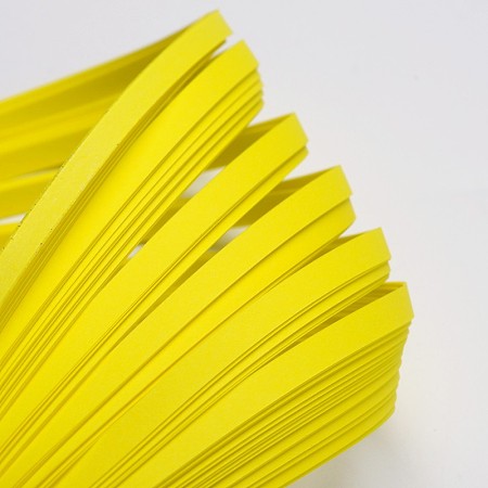 Honeyhandy Quilling Paper Strips, Yellow, 530x5mm, about 120strips/bag