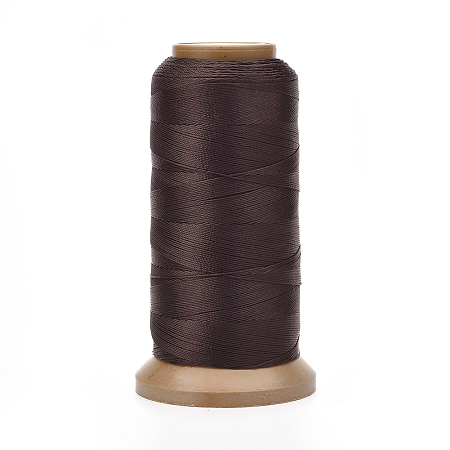 Honeyhandy Polyester Threads, for Jewelry Making, Coconut Brown, 0.5mm, about 601.48 yards(550m)/roll