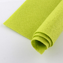 Honeyhandy Non Woven Fabric Embroidery Needle Felt for DIY Crafts, Square, Yellow Green, 298~300x298~300x1mm, about 50pcs/bag