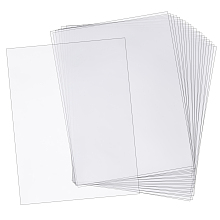 AHANDMAKER 20 Pcs Clear Polystyrene Flexible Plastic Board Sheet, 8 x 11 inch Clear Plastic Sheet with Protective Paper for Craft, Windows, Picture Frames, DIY Display Projects