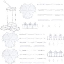 AHANDMAKER 4 Sets Action Figure Stand, DIY Action Figure Display Holder Model Support Stand, for Action Figures or Effects Display