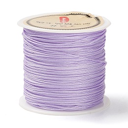 Honeyhandy 50 Yards Nylon Chinese Knot Cord, Nylon Jewelry Cord for Jewelry Making, Lilac, 0.8mm