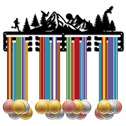 CREATCABIN Cross-Country Running Medal Hanger Display Sports Medal Holder Marathon Over 60+ Medals Award Iron Holder Rack Frame Wall Mounted Hanging for Medalist Runner Athlete Gift 15.7 x 5.9 Inch