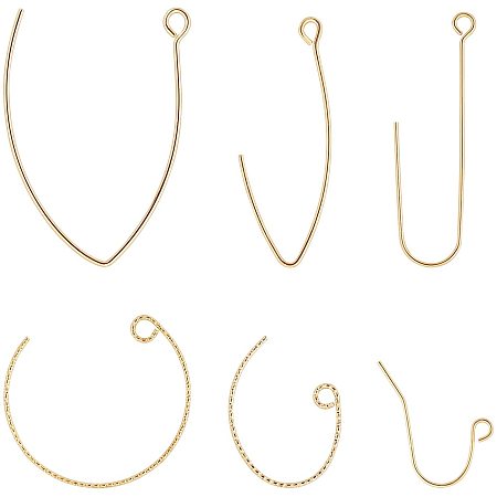 Gold Plated Earring Hooks, Gold Earring Findings, DIY Jewelry
