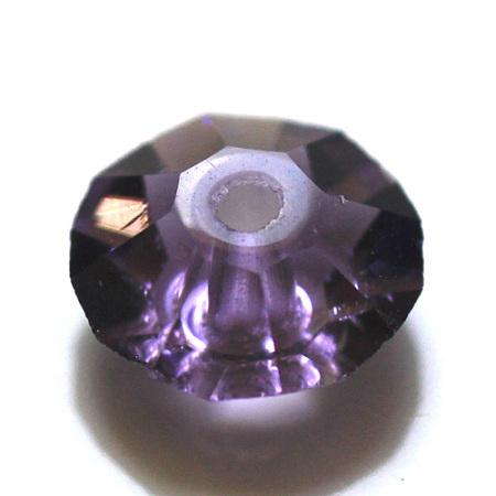 Honeyhandy Imitation Austrian Crystal Beads, Grade AAA, Faceted, Flat Round, DarkSlate Blue, 6x3.5mm, Hole: 0.7~0.9mm