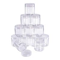 BENECREAT 12 Pack 2.4 Ounce Transparent Slime Storage Favor Jars Wide-Mouth Containers with Lids for DIY Slime, Ingredients, Party Favors and Other Crafts(2 x 2.2 Inch)