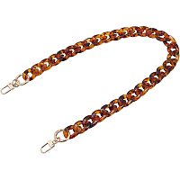 ARRICRAFT 61cm/24 Inch DIY Resin Chain Purse Strap Replacement Handle Strap Shoulder Strap Chain Strap Cross Body Bag Handbag Purse Making Accessory Charms for Wallet Clutch Tote Bag (Leopard)