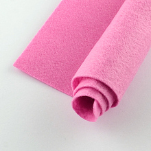 Honeyhandy Non Woven Fabric Embroidery Needle Felt for DIY Crafts, Square, Hot Pink, 298~300x298~300x1mm, about 50pcs/bag