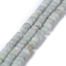 Honeyhandy Natural Celestite/Celestine Beads Strands, Heishi Beads, Flat Round/Disc, 4x2mm, Hole: 0.8mm, about 150~165pcs/strand, 15.35~15.74 inch(39~40cm)