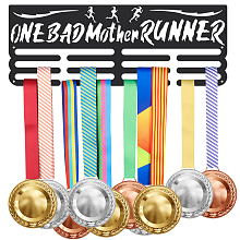 SUPERDANT Running Medal Hanger One Bad Mother Runner Medal Holder with 12 Lines Sturdy Steel Award Display Holders Wall Mounted Medal Display Racks for Ribbon Lanyard