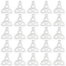 UNICRAFTALE 30Pcs Pendant Triquetra Pendant Trinity Necklace Charms 304 Stainless Steel Pendants Knot Jewelry Pendant Trinity Knot Charms Earring Pendants for Jewelry Making