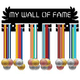 CREATCABIN Word My Wall Of Fame Acrylic Medal Holder, Medals Display Hanger Rack, with Standoff Pins, Medal Holder Frame, Word, 94x290x10mm, Hole: 8mm