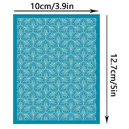 OLYCRAFT Silk Screen Printing Stencil, for Painting on Wood, DIY Decoration T-Shirt Fabric, Floral Pattern, 12.7x10cm