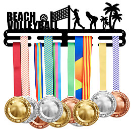 SUPERDANT Beach Volleyball Medal Hanger Display Women Sports Medal Display Rack for 40+ Medals Trophy Holder Awards Ribbon Holder Display Wall Hanging Athlete Gift