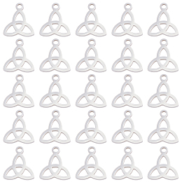 UNICRAFTALE 30Pcs Pendant Triquetra Pendant Trinity Necklace Charms 304 Stainless Steel Pendants Knot Jewelry Pendant Trinity Knot Charms Earring Pendants for Jewelry Making