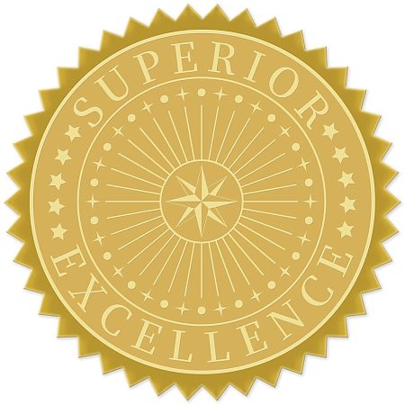 CRASPIRE Gold Foil Certificate Seals Superior Excellence 2