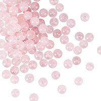 Olycraft Natural Rose Quartz Beads Strands, Round, 6mm, Hole: 1mm; about 65pcs/Strand, 15''~16"(38.1~40.64cm), 2strands/box