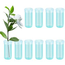 PandaHall Elite 190pcs Flower Water Tubes Plastic Floral Vials Floral Tube with Caps for Flower Arrangements Decoration Floral Supplies