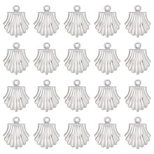 SUNNYCLUE 1 Box 100Pcs Silver Shell Charms 316 Stainless Steel Sea Charms Seashell Charm Ocean Beach Summer Hawaii Animals Charm for Jewelry Making Charms DIY Necklace Earrings Bracelet Craft Adult