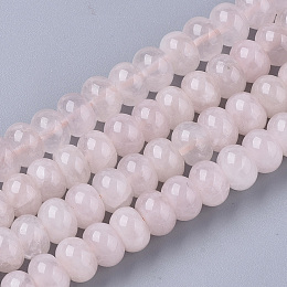 Honeyhandy Natural Rose Quartz Beads Strands, Rondelle, 8x5~6mm, Hole: 0.8mm, about  76~77pcs/Strand, 15.94 inch(40.5 cm)