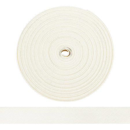 SUPERFINDINGS 22m Cotton Bias Binding 3/4 inch(20mm) Wide Cotton Double Fold Bias Tape Creamy White Twill Tape Cotton Ribbon for Apron Sewing Dressmaking Crafts