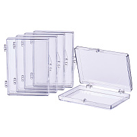 BENECREAT 8 Pack Rectangle High Transparency Plastic Bead Storage Containers Box Drawer Organizers for Beauty Supplies, Tiny Bead, Jewerlry Findings, and Other Small Items - 3.66x2.63x0.62 Inches