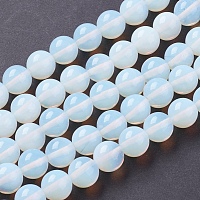 Arricraft Opalite Beads Strands, Round, Alice Blue, about 10mm in diameter, hole: 1mm, about 39pcs/strand