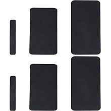 WADORN 6pcs Felt Bag Base Shaper, 3 Styles Black Thick Handbag Base Shaper Rectangle Wool Tote Base Pad Purse Bag Liner Board Insert 1.1-5.9 Inch Wide for Travel Coach Bag Cosmetic Bag Small Handbag