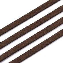 Honeyhandy Faux Suede Cords, Faux Suede Lace, Saddle Brown, 1/8 inch(3mm)x1.5mm, about 100yards/roll(91.44m/roll), 300 feet/roll