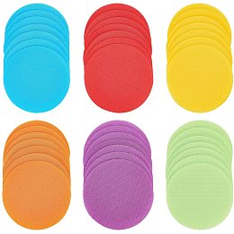 Spot Markers Carpet Markers, Sitting Spots Nylon Hook and Loop, Mixed Color, 100x2mm; 6 colors, 15pcs/color, 90pcs/set