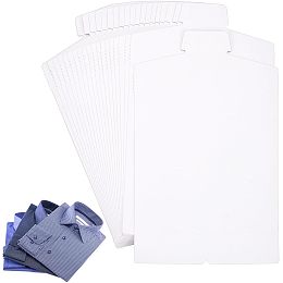 BENECREAT 20 PCS White Cardboard Shirt Inserts, Folding Form for Packaging, Shirt Shirt Inserts for DIY Crafts and Packaging, Organising Clothes, 14.1x8 Inches