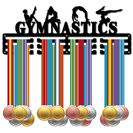 CREATCABIN Gymnastics Medal Hanger Display Medal Holder Sport Rack Award Metal Lanyard Holder Sturdy Wall Mounted Swimmer Runner Athletes Players Gift Over 60 Medals Olympic 15.7 x 5.9 Inch