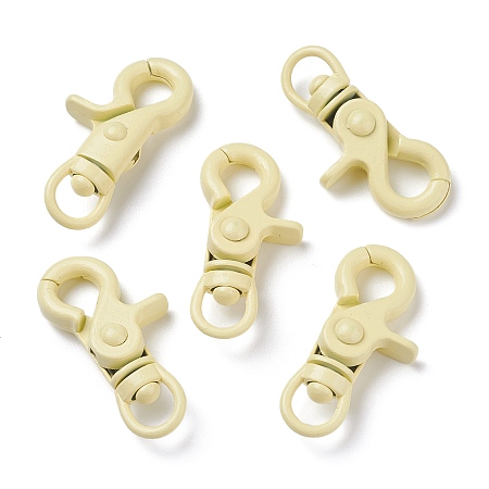 ARRICRAFT About 30 Pieces Brass Swivel Clasps Swivel LanyardsTrigger Snap Hooks Strap 42x21.5~22x8mm for Keychain, Key Rings, DIY Bags and Jewelry Findings Spray Paint Clasps Yellow