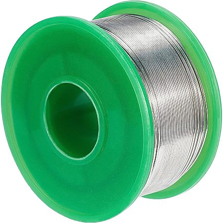 OLYCRAFT Tin Solder Wire Rosin Core Solder Wire Jewelry Wire Soft Beading Wire for Jewelry Making Supplies and Crafting Home DIY 0.6mm 100g